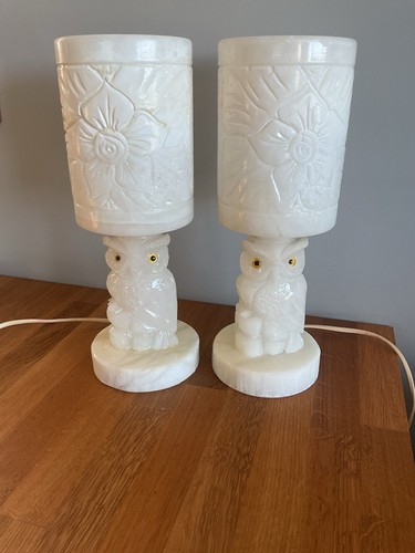 Vintage alabaster table - alabaster, /