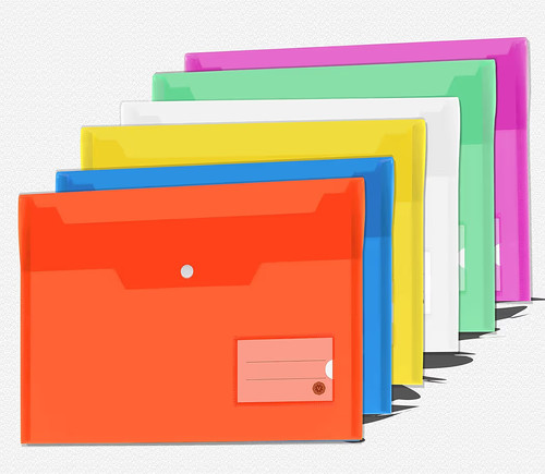 Plastic wallets a4 - plastic,
