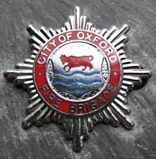 OBSOLETE CITY OF OXFORD FIRE BRIGADE CAP BADGE
