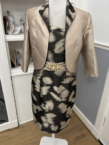 Zeila brown gold embellished - brown,