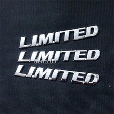 3x Chrome Silver LIMITED Metal