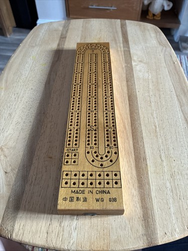 Cribbage board hardwood - hardwood, by