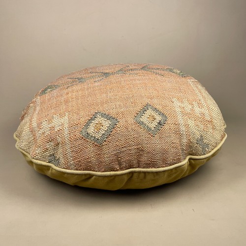 Kilim pouffe large round - pouffe, floor