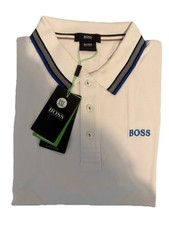 Hugo Boss White Cotton Polo