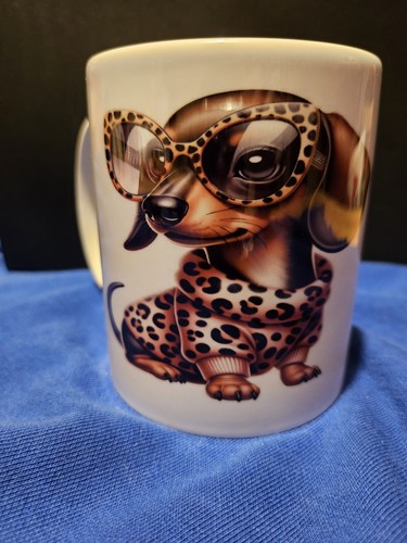 Sausage dog ceramic mug - dog,