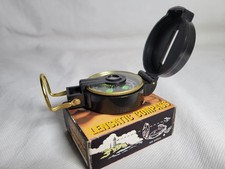 Lensatic Compass Vintage Engineer Camping Hiking Military Outdoors Boxed Rare