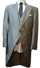 Masterhand ~England Grey Ceremonial Formal 3-Piece Long Tail Suit UK 40 EU 50