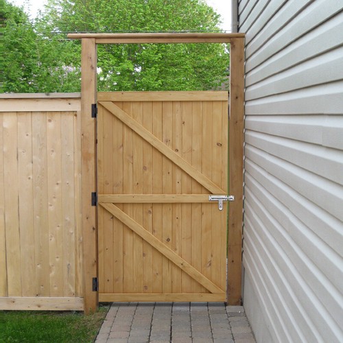 Timber garden entrance - timber,