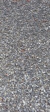 bulk bags of gravel, 2 inch in size, grey, used