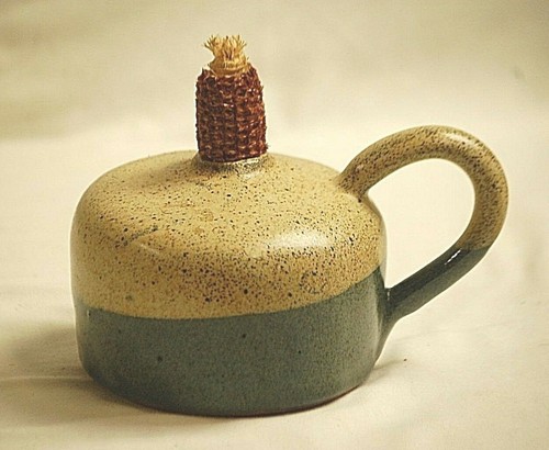 Stoneware art pottery whiskey - pottery,