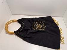 Antique Bag | 1920s Vintage Antique Evening Bag with Bakelite Handles, Flapper