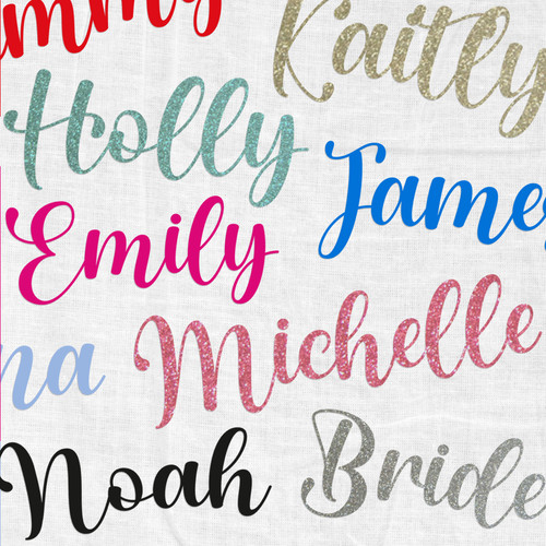 Personalised script font - personalised,