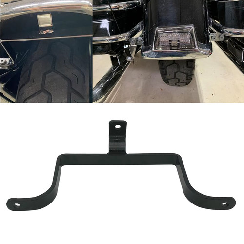 Rear steel saddlebag fender - steel,