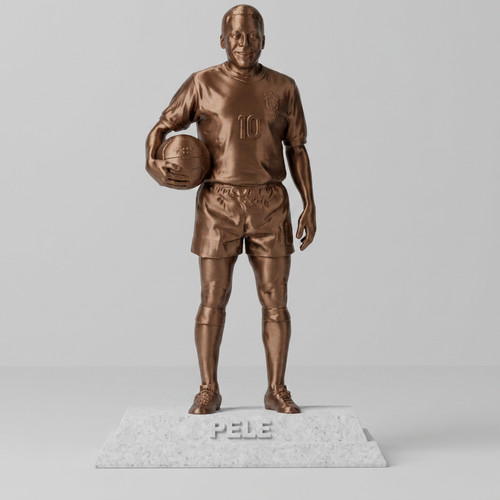 Pele statue brazil football - statue,