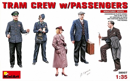 Miniart tram crew with - miniart, 1/35
