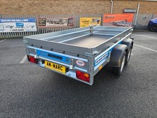 Car trailer twin axle - twin, unbraked