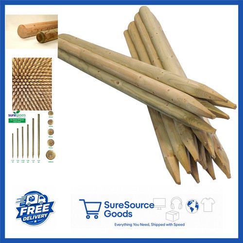 Pressure treated wooden stakes - pressure,