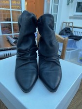 Maison Martin Margiela Black Ruffled Heeled Ankle Boot New & Boxed, size 4