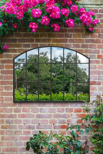 Large black frame arch garden - large,