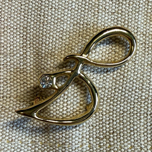Gold tone metal letter - gold,