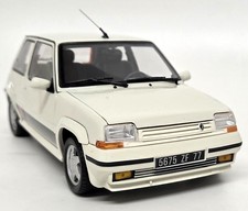 Norev 1/18 Renault 5 GT Turbo Phase 2 1989 Panda White Diecast Model Car