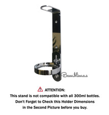 Single Wall Mount Stainless Steel Dispenser 300ml* Chrome Liquid Soap Holder