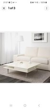 IKEA TOFTERYD Coffee Table, High-Gloss White 95x95 cm - Good Condition