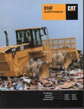 Caterpillar "816F" Landfill Compactor Brochure 