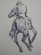 Pen & ink wash drawing after