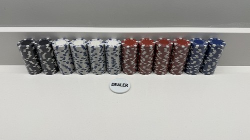 300 clay poker chips - 300,