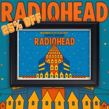 Radiohead UK Tour 2025 A3 Wall Art Print Only – London O2 Concert Poster 