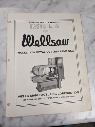 Wellsaw wells service parts - wells,