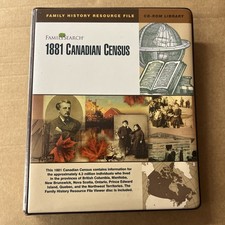 1881 Canadian Census  CD-ROM Library Genealogy Family History