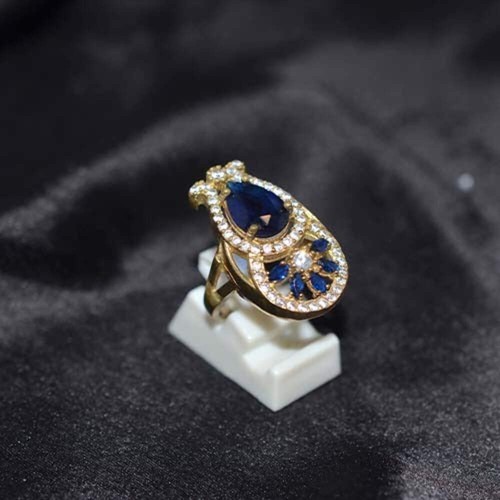 Carat gold plated blue - gold,