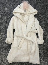 girls unicorn dressing gown