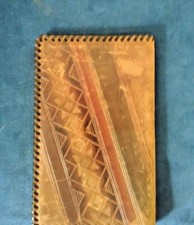 Small ESTONIA Handmade LEATHER Pew Holy Bible Cover Hand Tooled Embossed Rare 😏