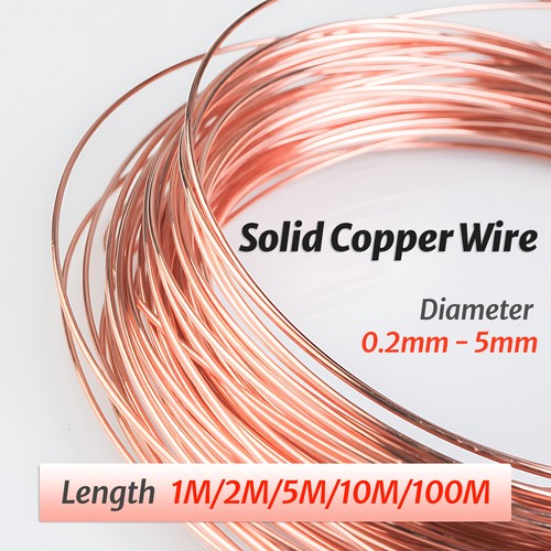 Round solid copper wire - round,