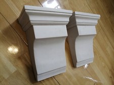 Two Exquisite Plain Victorian Plaster Corbels (Shabby Chic)