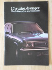 CHRYSLER AVENGER orig 1979 UK