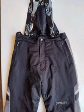 Spyder XL Black Mens Salopettes  Excellent Worn One trip SkiWear 