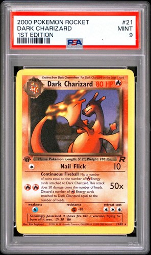 Psa dark charizard 82 - psa, 21/82