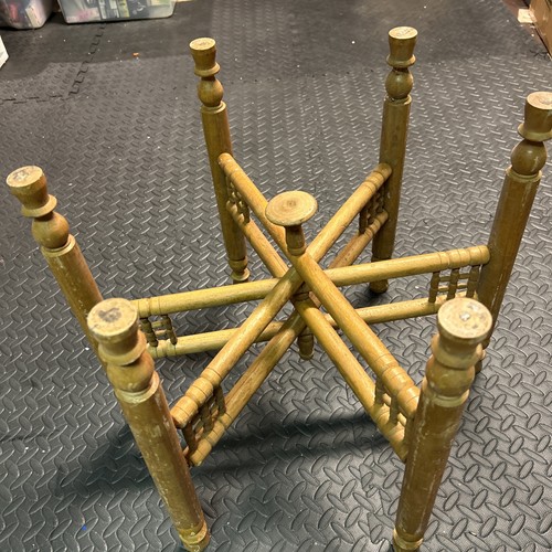 Vintage wood folding round - folding,