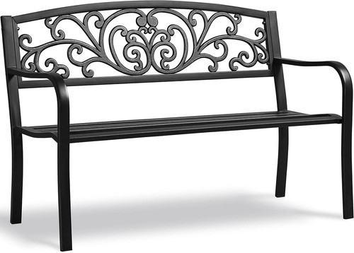 Metal outdoor bench furniture - metal,