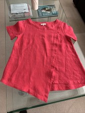 Sahara Bright Pink Linen Top S