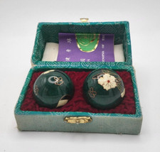 Cute Panda Baoding Balls Chinese Health Exercise Stress Relief, Massage