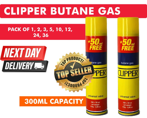 Clipper butane gas refills - butane,