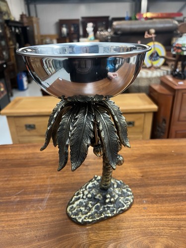 Palm tree decorative bowl 30cm - decorative,