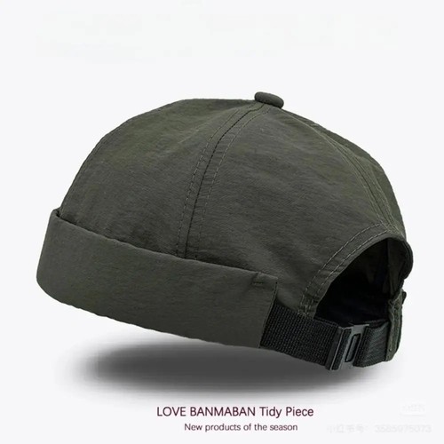 Unisex brimless docker cap - brimless,