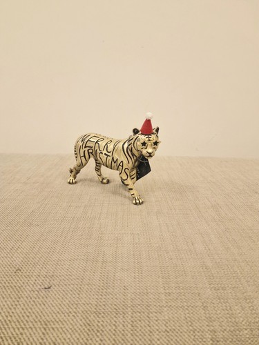 Tiger ornament next gold - tiger, merry