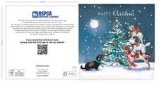 RSPCA Charity Folded Christmas Cards Pack of 10 Christmas Tree with Envelopes